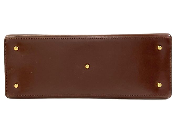 Borsa a 2 vie in pelle Gucci Marrone - vista 4