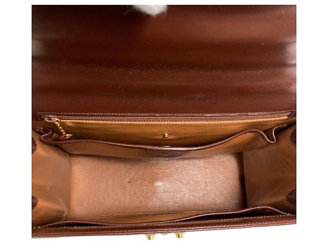Borsa a 2 vie in pelle Gucci Marrone - vista 5