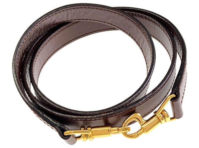 Borsa a 2 vie in pelle Gucci Marrone - vista 7