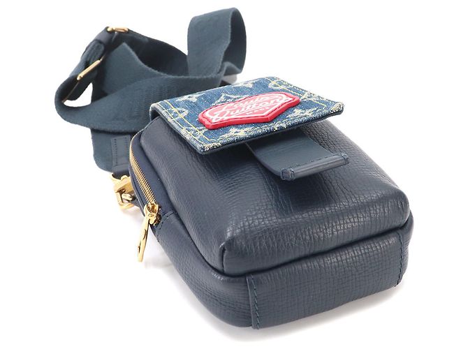 Borsa a Spalla Louis Vuitton LV Squared Blu navy - vista 4