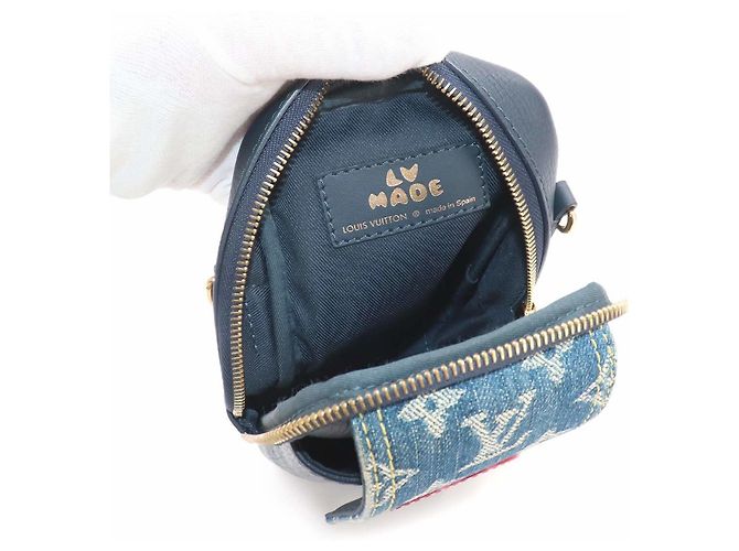 Borsa a Spalla Louis Vuitton LV Squared Blu navy - vista 8
