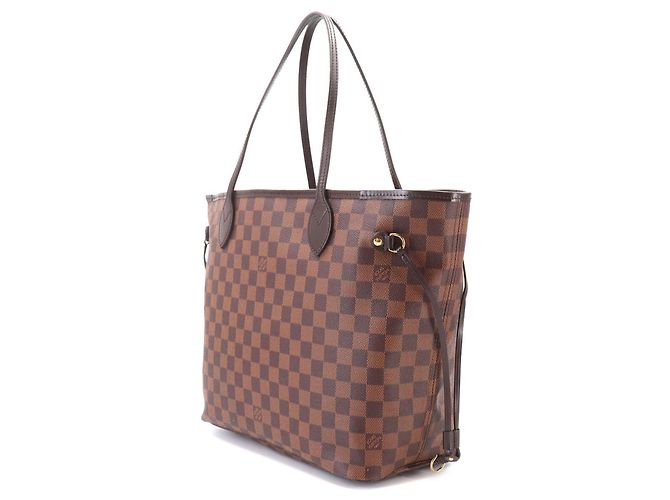 Borsa Tote Louis Vuitton Neverfull MM Damier Fuschia Damier ebene - vista 3