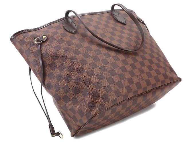 Borsa Tote Louis Vuitton Neverfull MM Damier Fuschia Damier ebene - vista 9