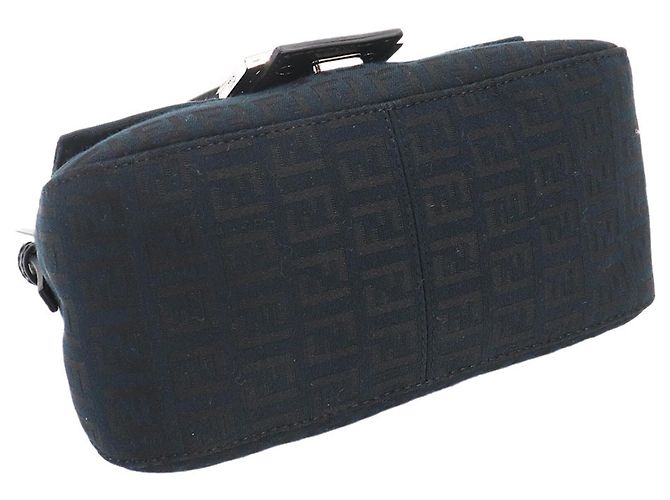 Borsa a tracolla Fendi Zucchino Mini Mamma Baguette Nero - vista 5