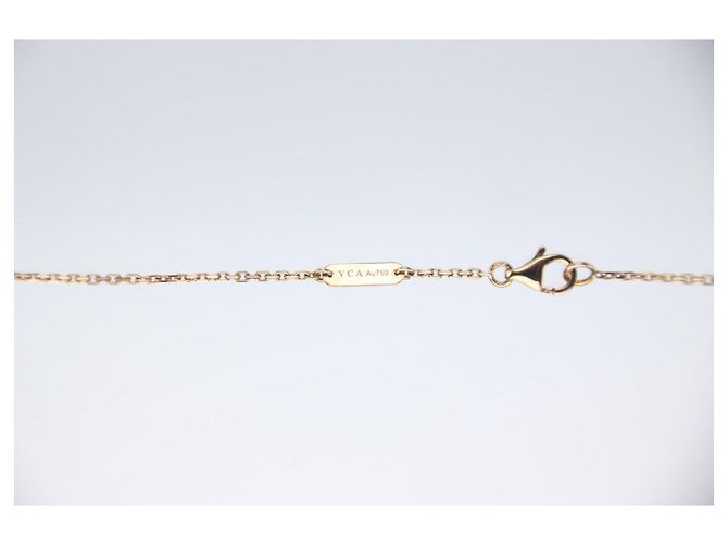 Van Cleef & Arpels Vintage Alhambra Anhänger Halskette S0009 Pink Golden - Ansicht 6