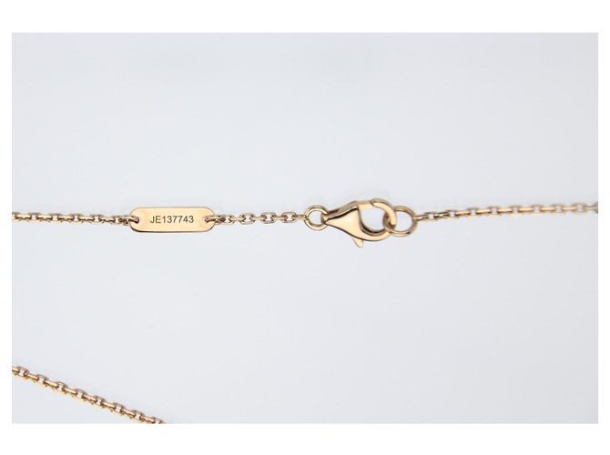 Van Cleef & Arpels Vintage Alhambra Anhänger Halskette S0009 Pink Golden - Ansicht 7