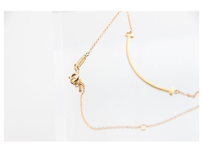 Collana Tiffany & Co. T Smile Oro Rosa D'oro - vista 5