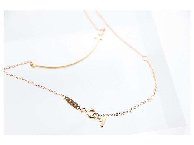 Collana Tiffany & Co. T Smile Oro Rosa D'oro - vista 6