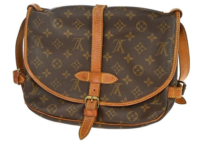 Louis Vuitton Saumur Monogram 30 Marrone - vista 2