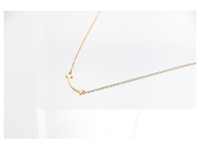 Tiffany & Co. Collana T Smile Mini Oro Rosa D'oro - vista 2