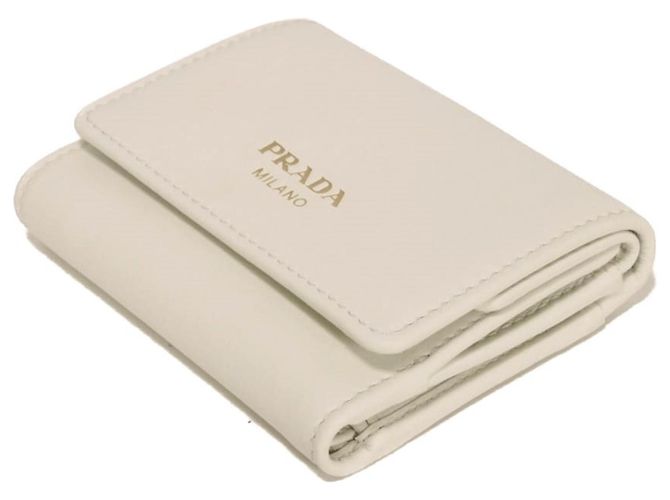 Prada Tri-fold Wallet White - view 4