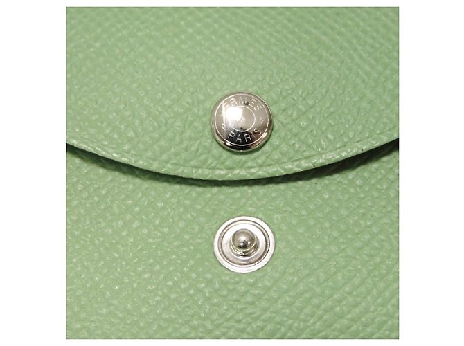 Hermès Monedero Calvi Duo Hermes Verde Verde claro - vista 8