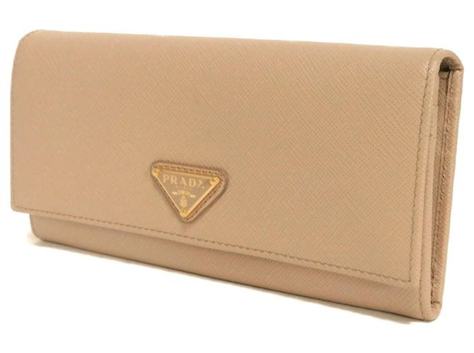 Prada Saffiano Lux Long Wallet in Beige - Ansicht 2