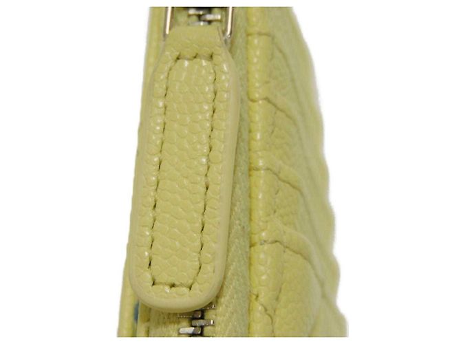 Monedero Matelassé Chanel Amarillo - vista 16