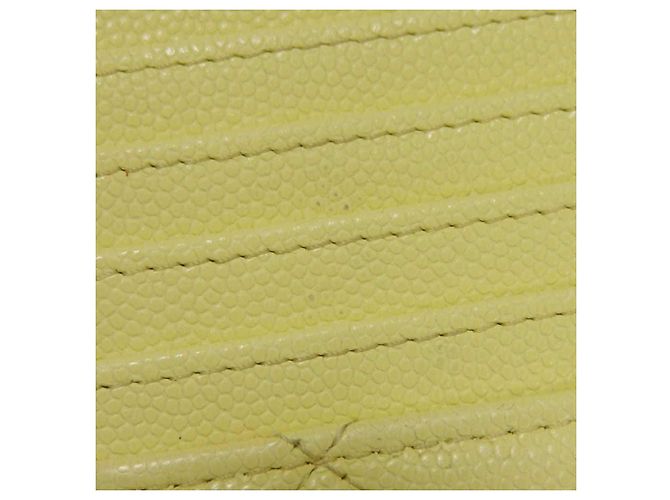 Monedero Matelassé Chanel Amarillo - vista 28