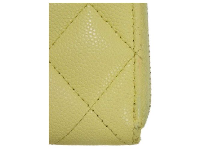Monedero Matelassé Chanel Amarillo - vista 31