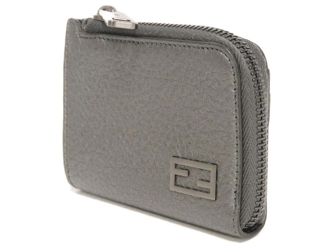Fendi Münzbeutel Metallic Grau Metallisch - Ansicht 2