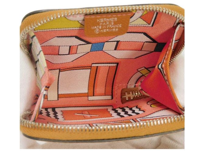 Monedero compacto Hermès Azap Mini Castaño Marrón claro - vista 5