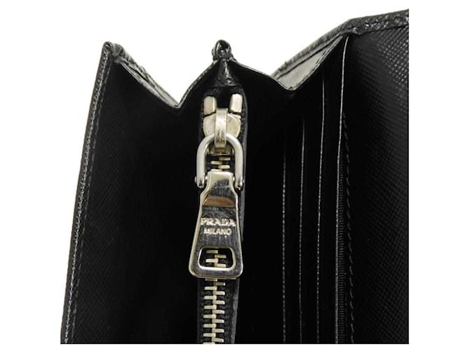 Prada Saffiano Long Wallet Schwarz - Ansicht 17