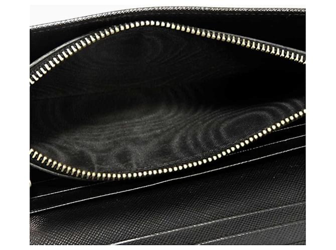 Prada Saffiano Long Wallet Schwarz - Ansicht 19