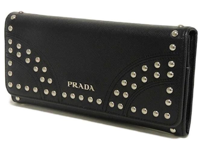 Prada Saffiano Long Wallet Schwarz - Ansicht 2