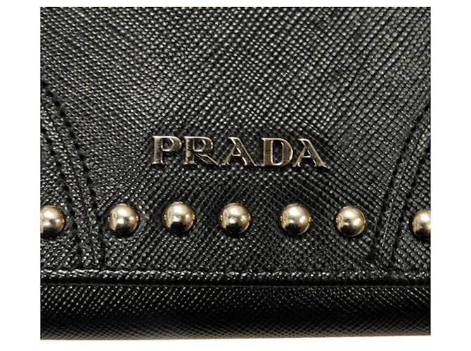 Prada Saffiano Long Wallet Schwarz - Ansicht 21