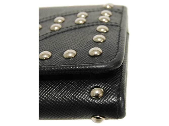 Prada Saffiano Long Wallet Schwarz - Ansicht 25