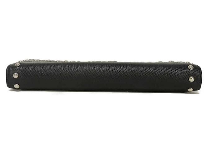 Prada Saffiano Long Wallet Schwarz - Ansicht 29