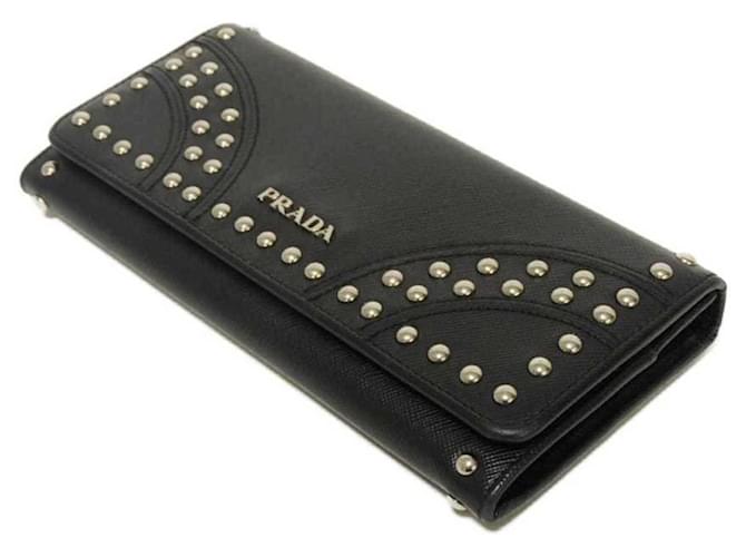 Prada Saffiano Long Wallet Schwarz - Ansicht 4
