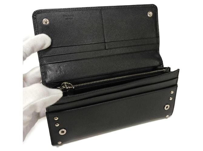 Prada Saffiano Long Wallet Schwarz - Ansicht 5