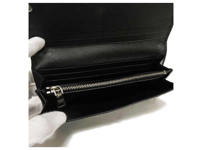Prada Saffiano Long Wallet Schwarz - Ansicht 6