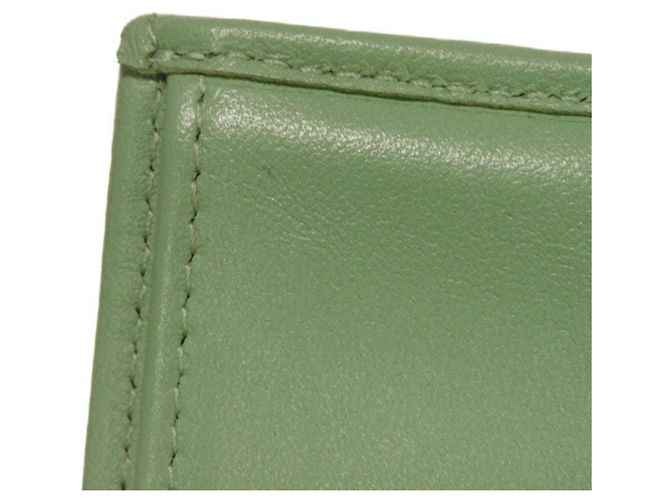 Chanel Classic Small Flap Tri-fold Wallet Light green - view 11