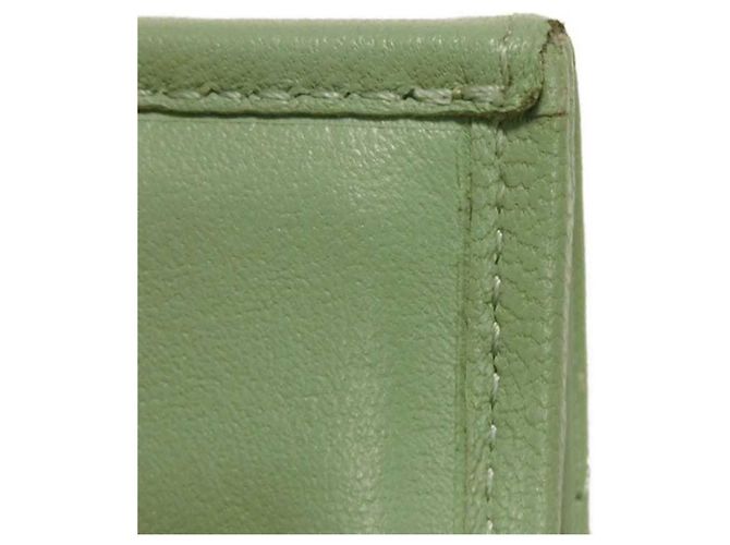 Chanel Classic Small Flap Tri-fold Wallet Light green - view 12