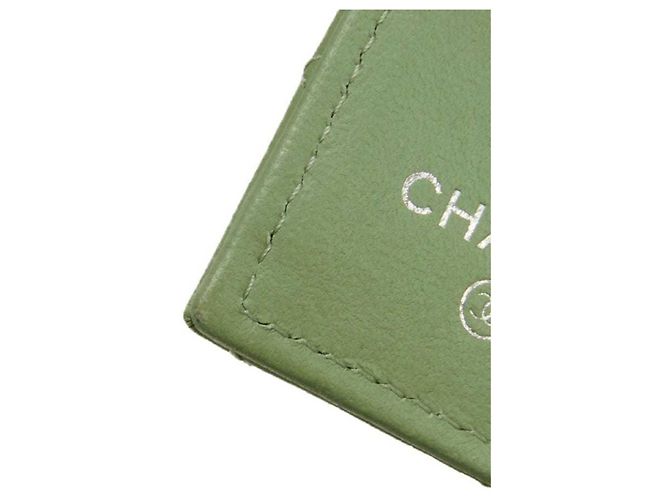 Chanel Classic Small Flap Tri-fold Wallet Light green - view 14