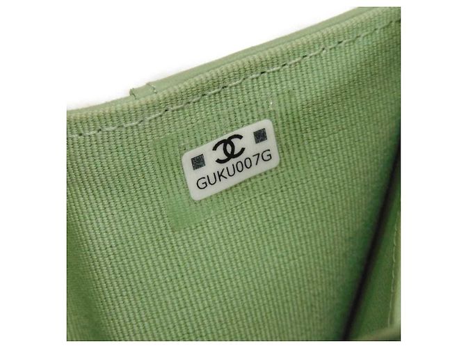 Chanel Classic Small Flap Tri-fold Wallet Light green - view 17