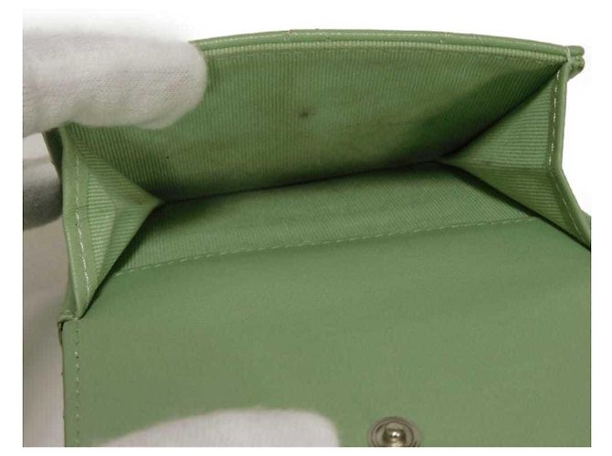 Chanel Classic Small Flap Tri-fold Wallet Light green - view 29