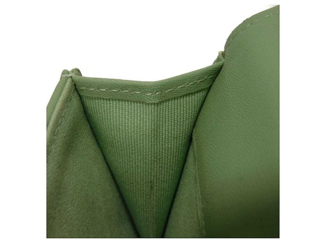 Chanel Classic Small Flap Tri-fold Wallet Light green - view 31
