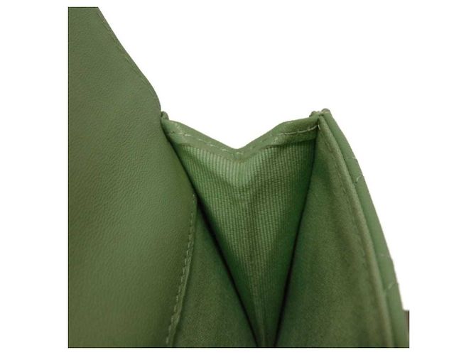 Chanel Classic Small Flap Tri-fold Wallet Light green - view 32