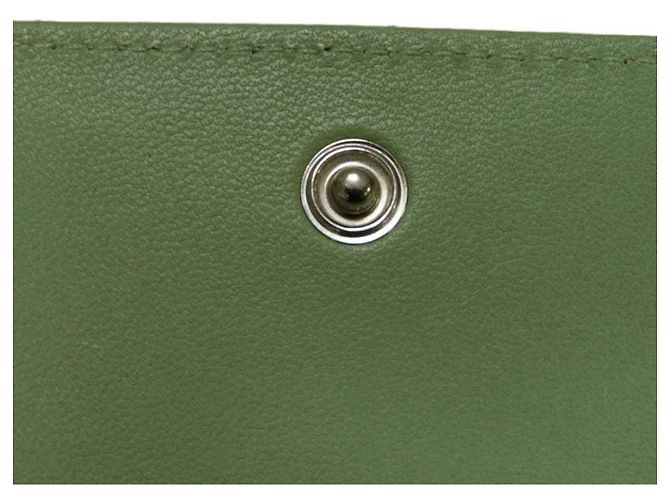 Chanel Classic Small Flap Tri-fold Wallet Light green - view 34