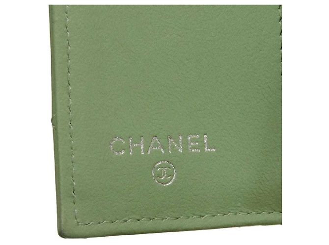 Chanel Classic Small Flap Tri-fold Wallet Light green - view 6