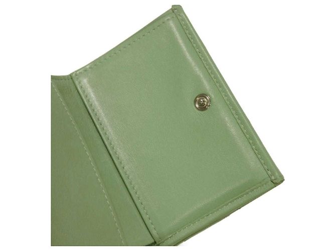 Chanel Classic Small Flap Tri-fold Wallet Light green - view 7