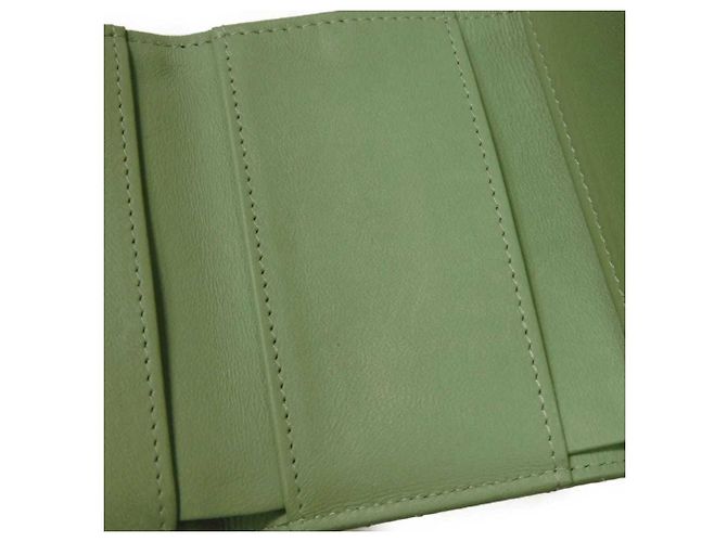 Chanel Classic Small Flap Tri-fold Wallet Light green - view 8