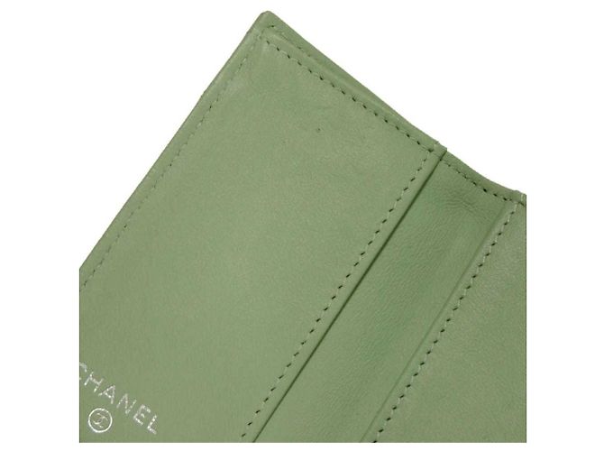 Chanel Classic Small Flap Tri-fold Wallet Light green - view 9