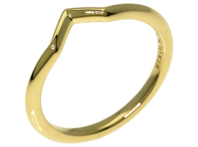 Anel V-Band Tiffany & Co. em ouro amarelo 18K - vista 2