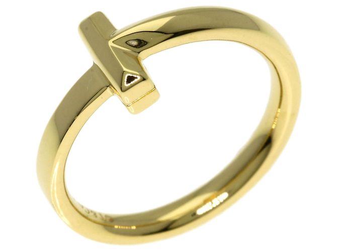 Tiffany T Anello T One Narrow Band di Tiffany & Co. in oro giallo 18K - vista 2