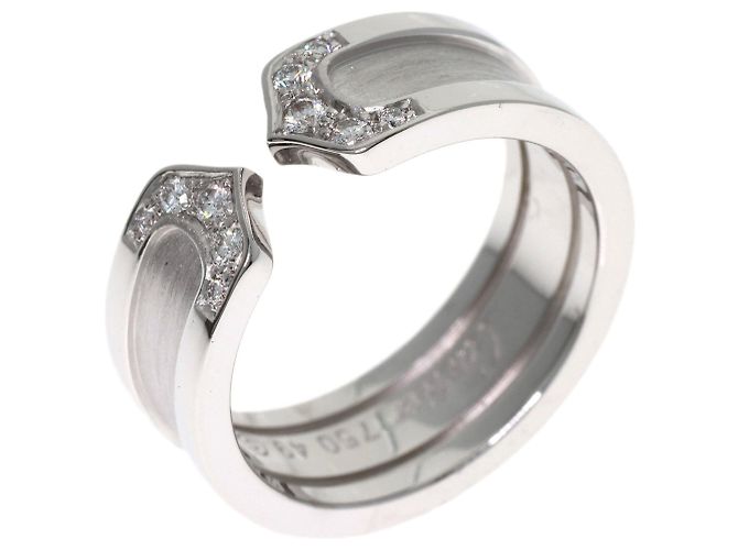 Cartier C2 SM Diamantring aus 18K Weißgold - Ansicht 2