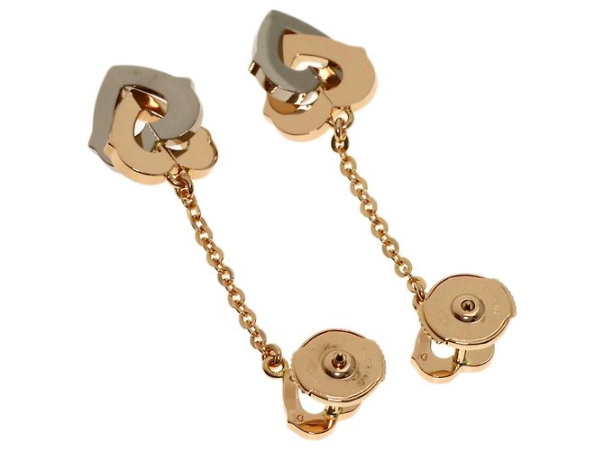 Orecchini Double Heart in oro rosa 18K Cartier - vista 2