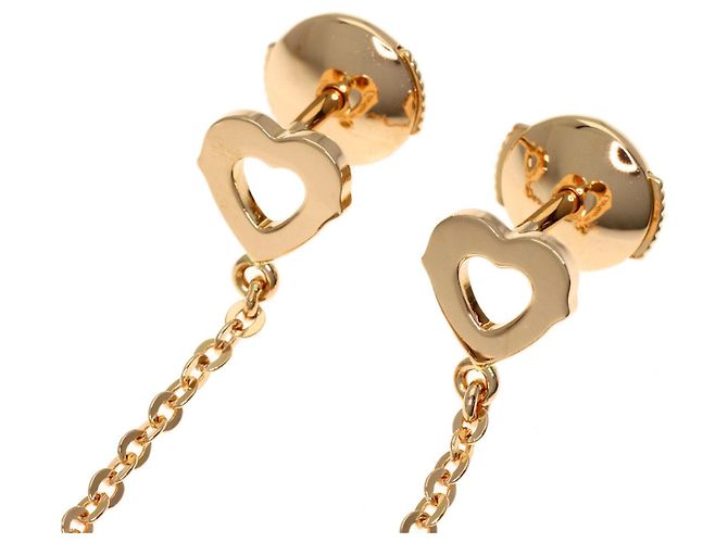 Orecchini Double Heart in oro rosa 18K Cartier - vista 4