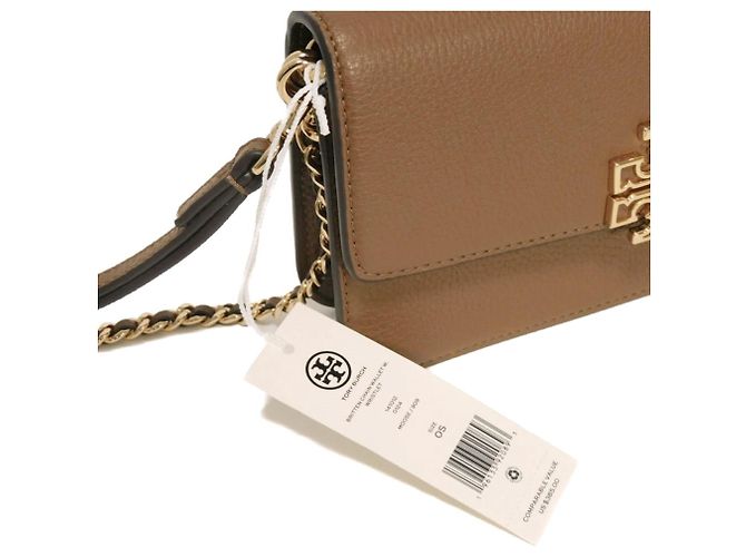 Borsa a tracolla con catena Tory Burch Pretender Marrone - vista 18