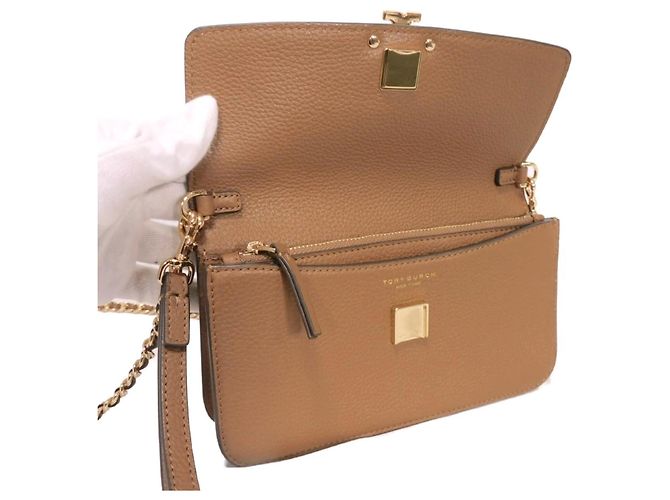 Borsa a tracolla con catena Tory Burch Pretender Marrone - vista 4